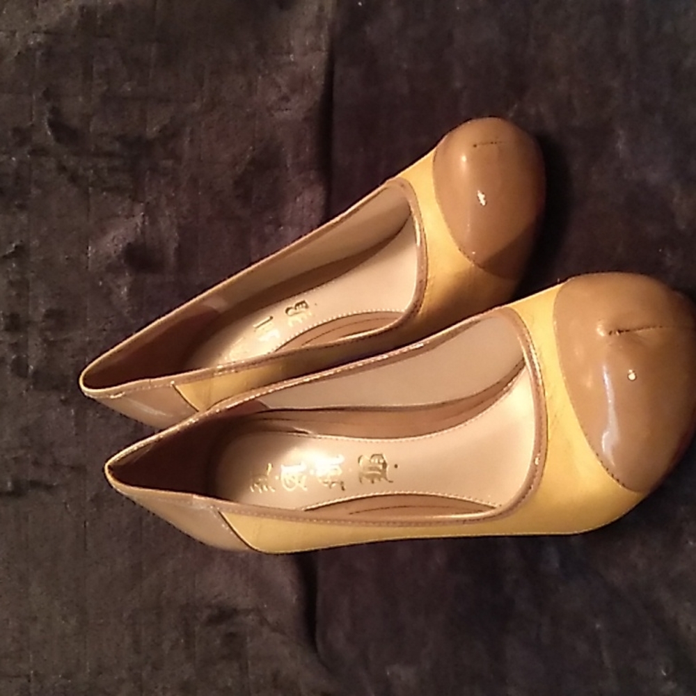 L.A.M.B. Round Toe High Heels